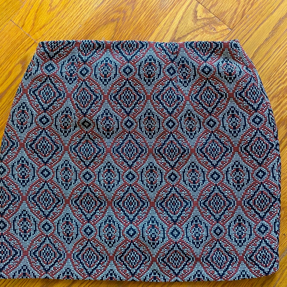 H&M Moroccan Print Knit Skirt